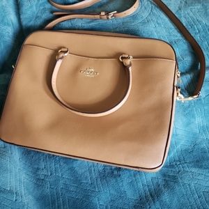Leather Sling Shoulder Coach purse